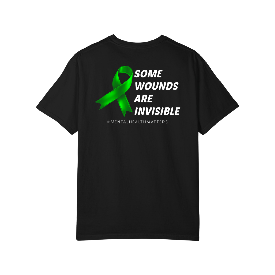 Time To Surrender Mental Health Black Out Tee