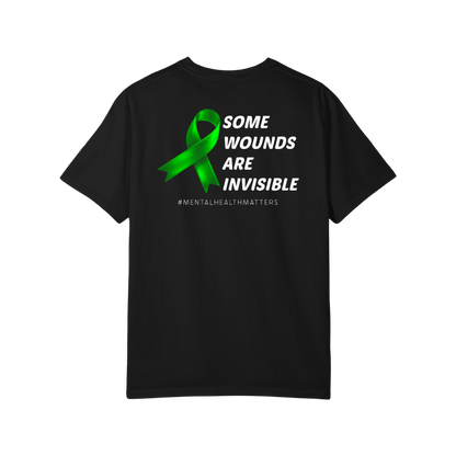 Time To Surrender Mental Health Black Out Tee