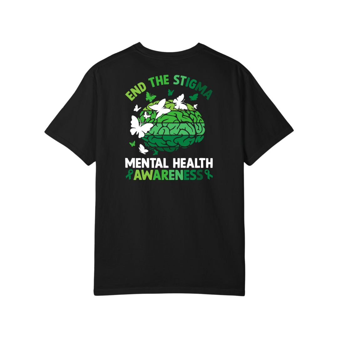 Time To Surrender Mental Health Black Out Tee