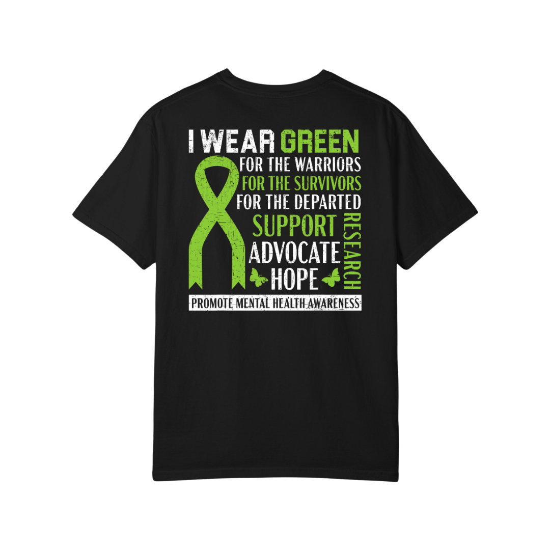 Time To Surrender Mental Health Black Out Tee