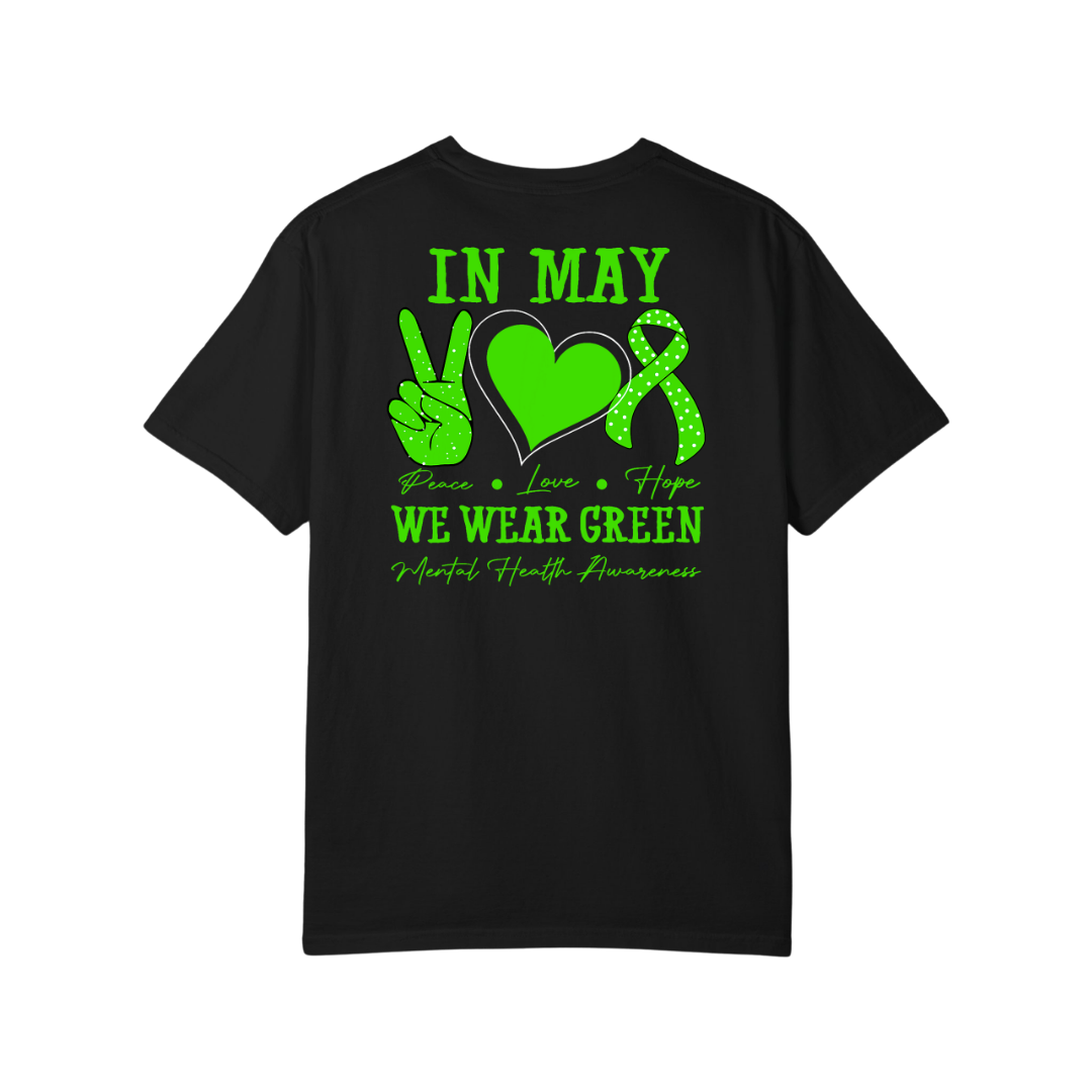 Time To Surrender Mental Health Black Out Tee