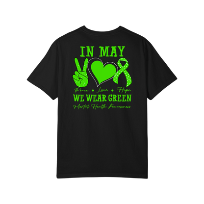 Time To Surrender Mental Health Black Out Tee