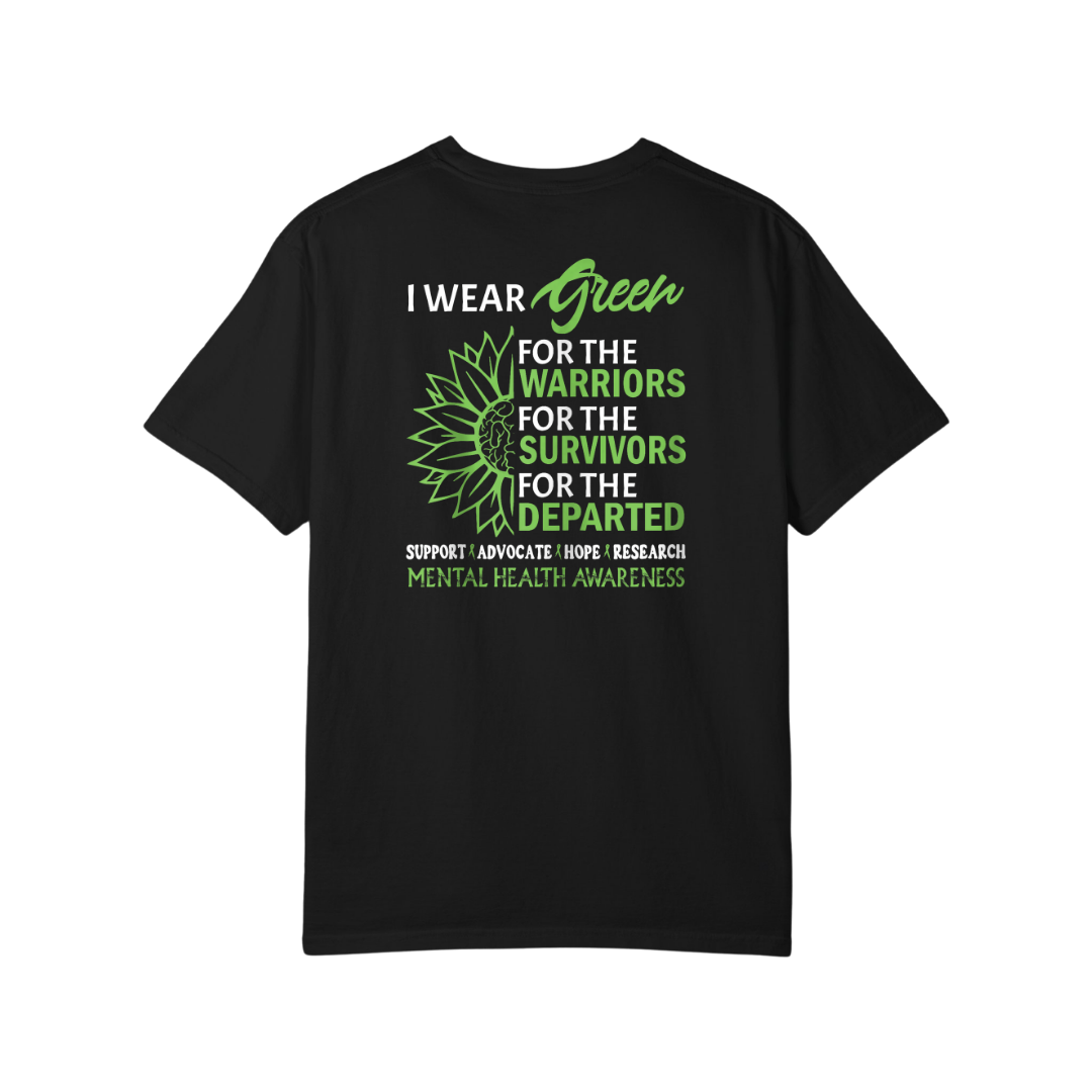 Time To Surrender Mental Health Black Out Tee