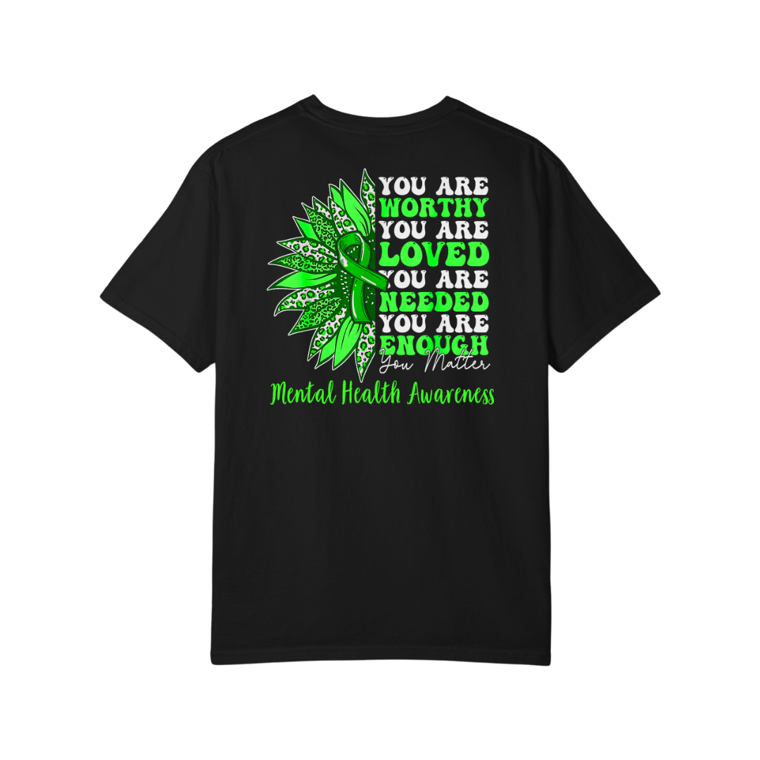 Time To Surrender Mental Health Black Out Tee