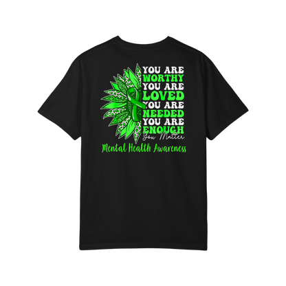 Time To Surrender Mental Health Black Out Tee