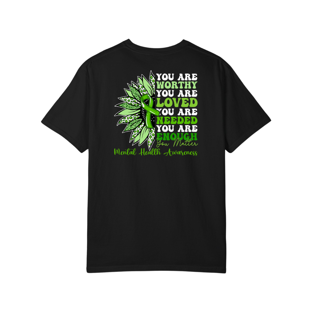 Time To Surrender Mental Health Black Out Tee
