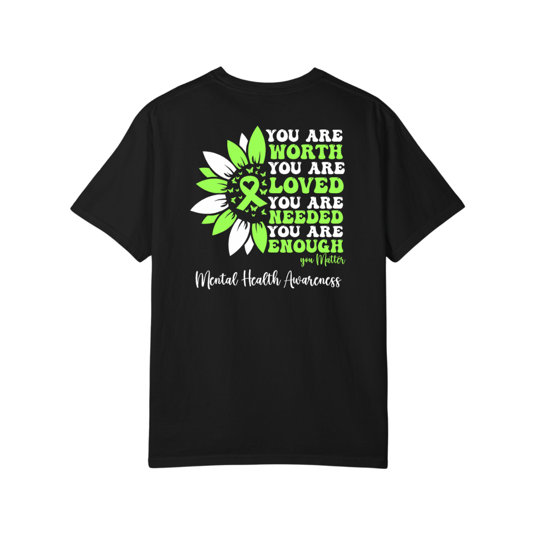 Time To Surrender Mental Health Black Out Tee