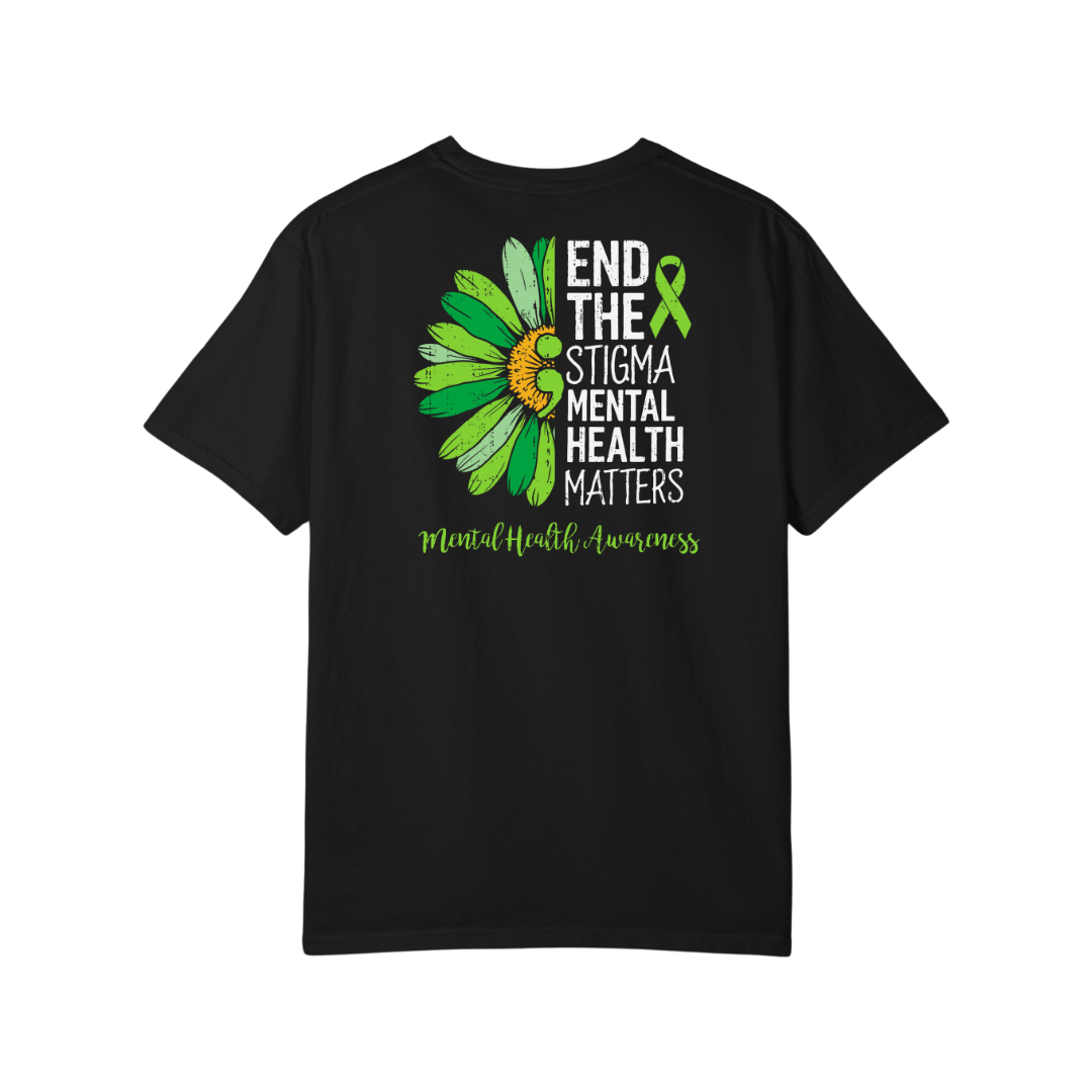 Time To Surrender Mental Health Black Out Tee
