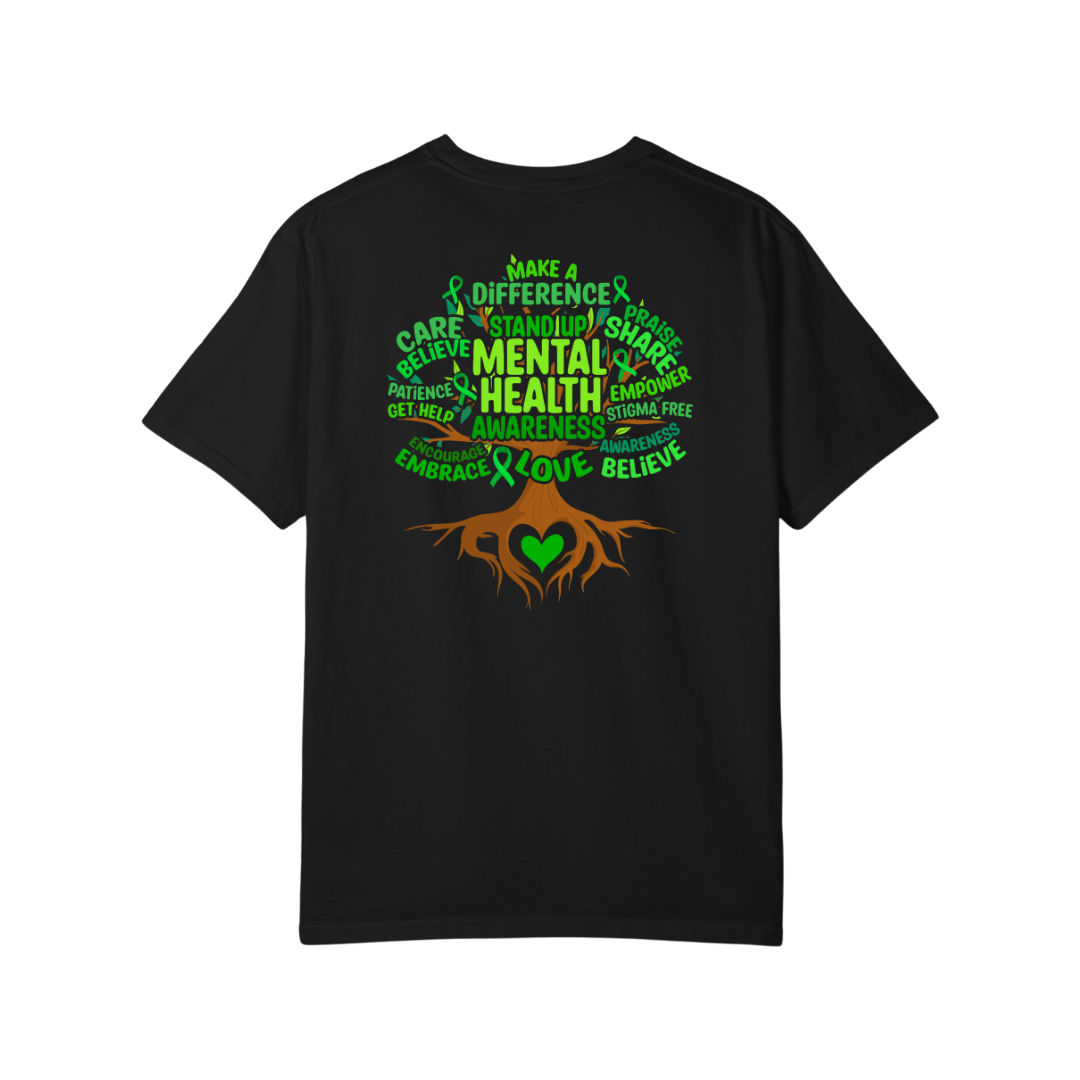 Time To Surrender Mental Health Black Out Tee