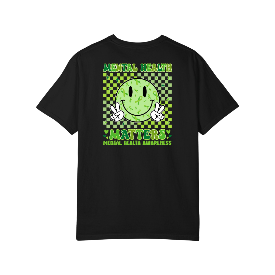 Time To Surrender Mental Health Black Out Tee
