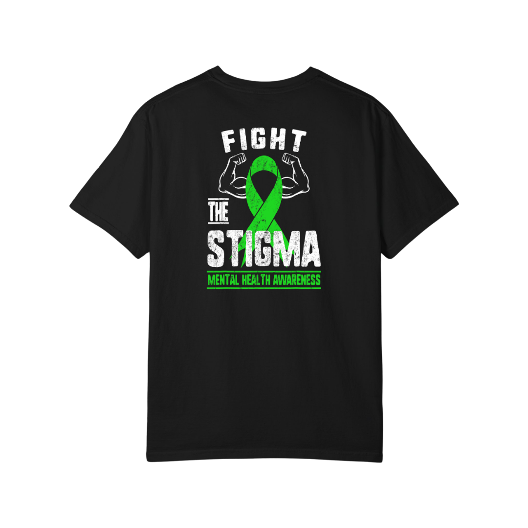 Time To Surrender Mental Health Black Out Tee